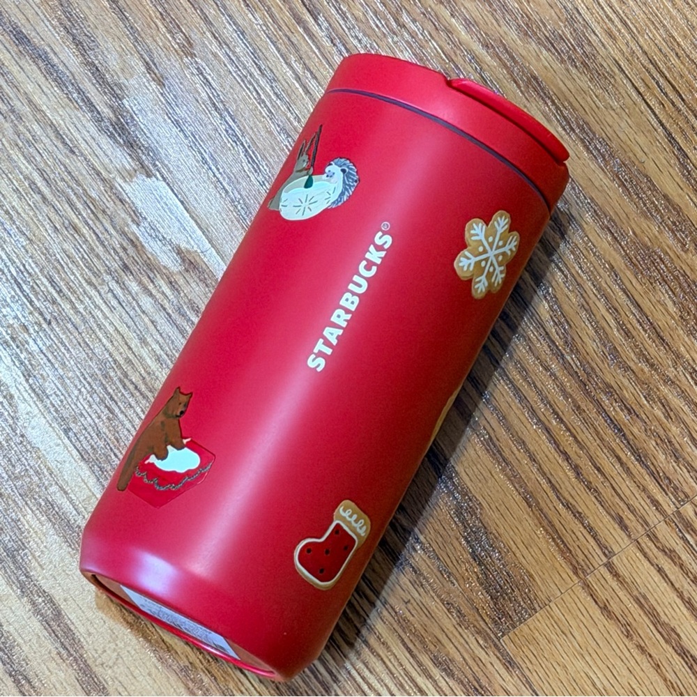 Starbucks Red 2025 Holiday Christmas Gingerbread SS Tumbler 12oz